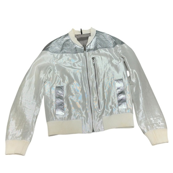 Dior Other - Dior Homme Metallic Silver Bomber Jacket — Hedi Slimane Era — Rare Archive Piece